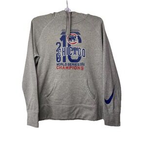 2016 Chicago Cubs World Series Hoodie Size LG Rizzo Schwarber Arrieta‎ Contreras